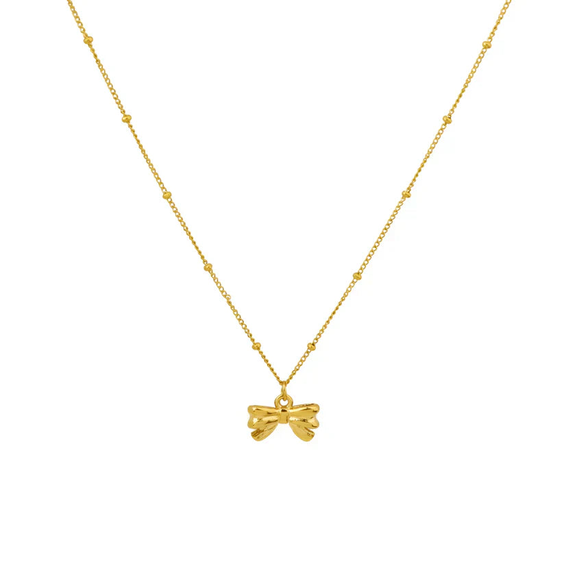 Dainty Bow Pendant Necklace